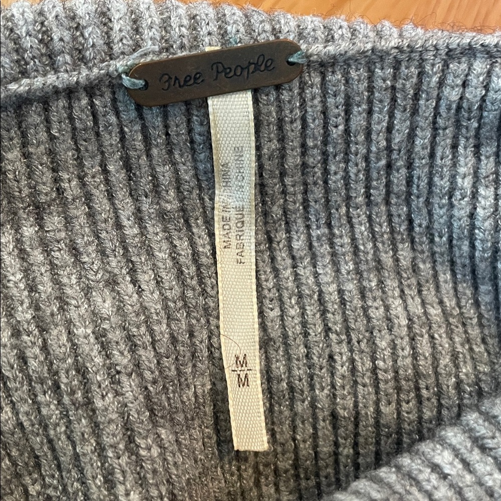 Free People Gray Turtleneck Sweater - Picture 3 of 4